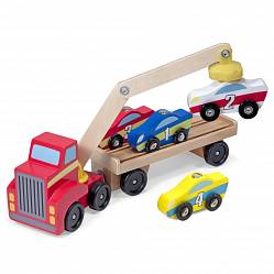 Магнитный кран с машинками (Melissa&Doug, 9390_md) - миниатюра